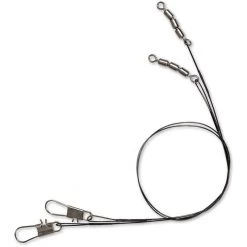 BAS DE LIGNE ACIER ZEBCO TROPHY 1X7 ROLLING - PAR 2