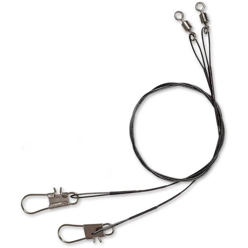 BAS DE LIGNE ACIER ZEBCO TROPHY 1X7 STANDARD - PAR 2 3 BAS DE LIGNE ACIER ZEBCO TROPHY 1X7 STANDARD - PAR 2