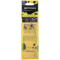 BAS DE LIGNE SPRO MATTE BLACK LEADER 1X1 TITANIUM -Matériel De Pêche bas de ligne spro matte black leader 1x1 titanium z 2696 269602 2