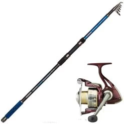 ENSEMBLE TÉLESCOPIQUE GARBOLINO OPTIMA PIKE DRIFTER + MOULINET EXCEED 6003FD