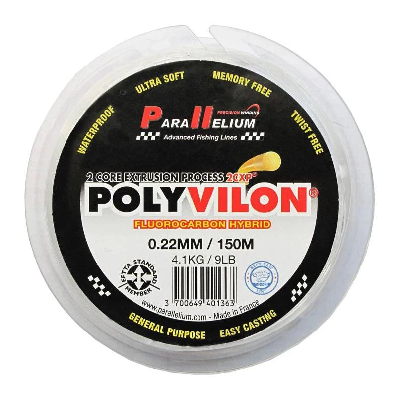 FLUOROCARBONE PARALLELIUM POLYVILON HYBRID 150 M 3 FLUOROCARBONE PARALLELIUM POLYVILON HYBRID 150 M