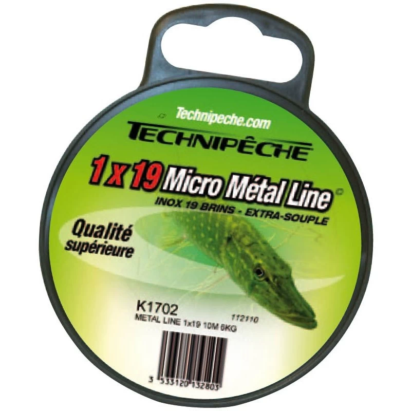 MICROCABLE EXTRA SOUPLE TECHNIPÊCHE METAL LINE 3 MICROCABLE EXTRA SOUPLE TECHNIPÊCHE METAL LINE
