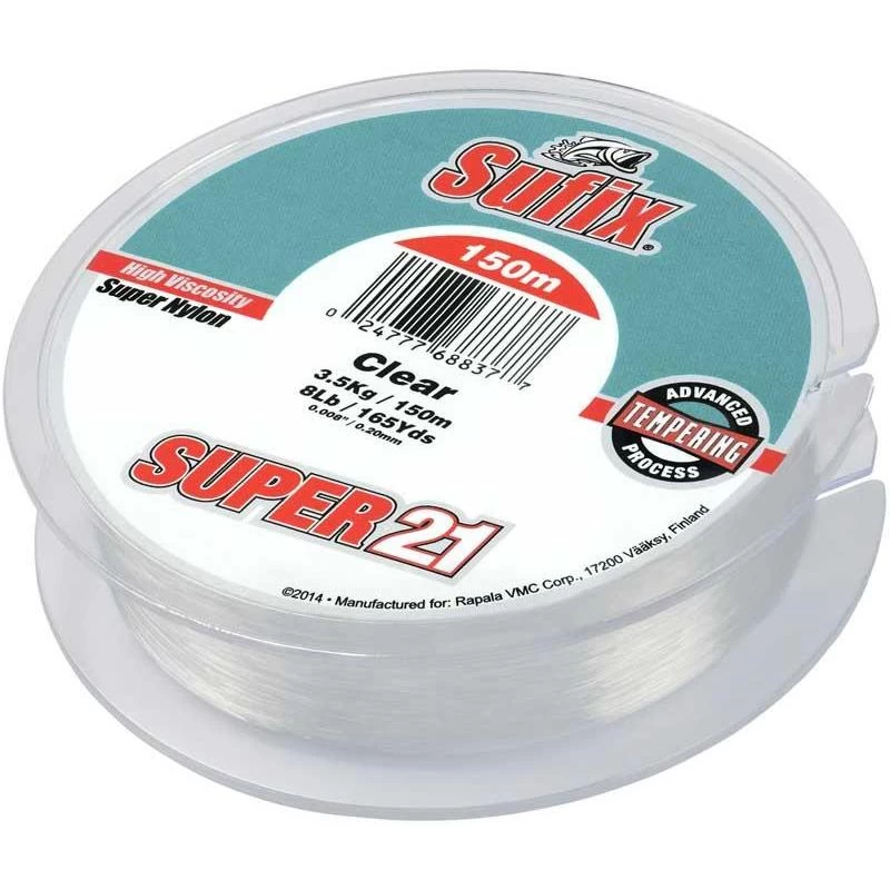 NYLON SUFIX SUPER 21 CLEAR - 300M 3 NYLON SUFIX SUPER 21 CLEAR - 300M