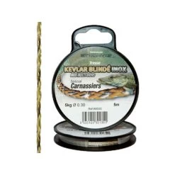 TRESSE A BAS DE LIGNE TECHNIPÊCHE KEVLAR BLINDE INOX