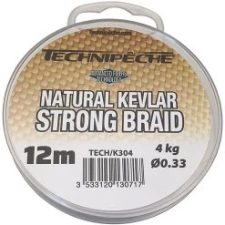 TRESSE A BAS DE LIGNE TECHNIPÊCHE KEVLAR NATUREL