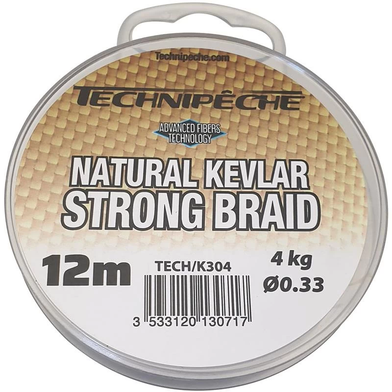 TRESSE A BAS DE LIGNE TECHNIPÊCHE KEVLAR NATUREL 3 TRESSE A BAS DE LIGNE TECHNIPÊCHE KEVLAR NATUREL