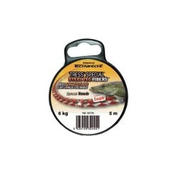 TRESSE A BAS DE LIGNE TECHNIPÊCHE STEEL TEC FIBERS ROUGE