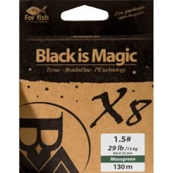 TRESSE BIM TACKLE BLACK IS MAGIC MOSSGREEN - 130M