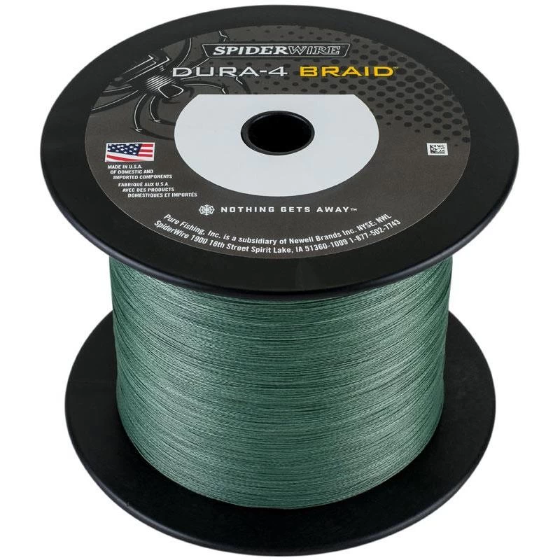 TRESSE SPIDERWIRE DURA 4 VERT - 1800M 3 TRESSE SPIDERWIRE DURA 4 VERT - 1800M