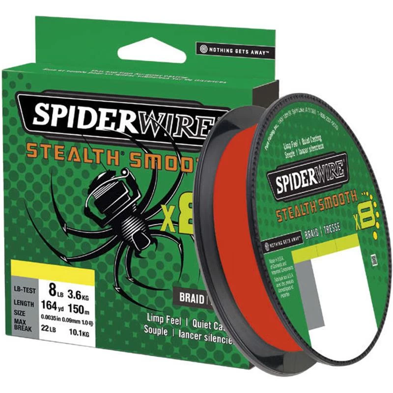 TRESSE SPIDERWIRE STEALTH SMOOTH 8 - ROUGE - 300M 3 TRESSE SPIDERWIRE STEALTH SMOOTH 8 - ROUGE - 300M
